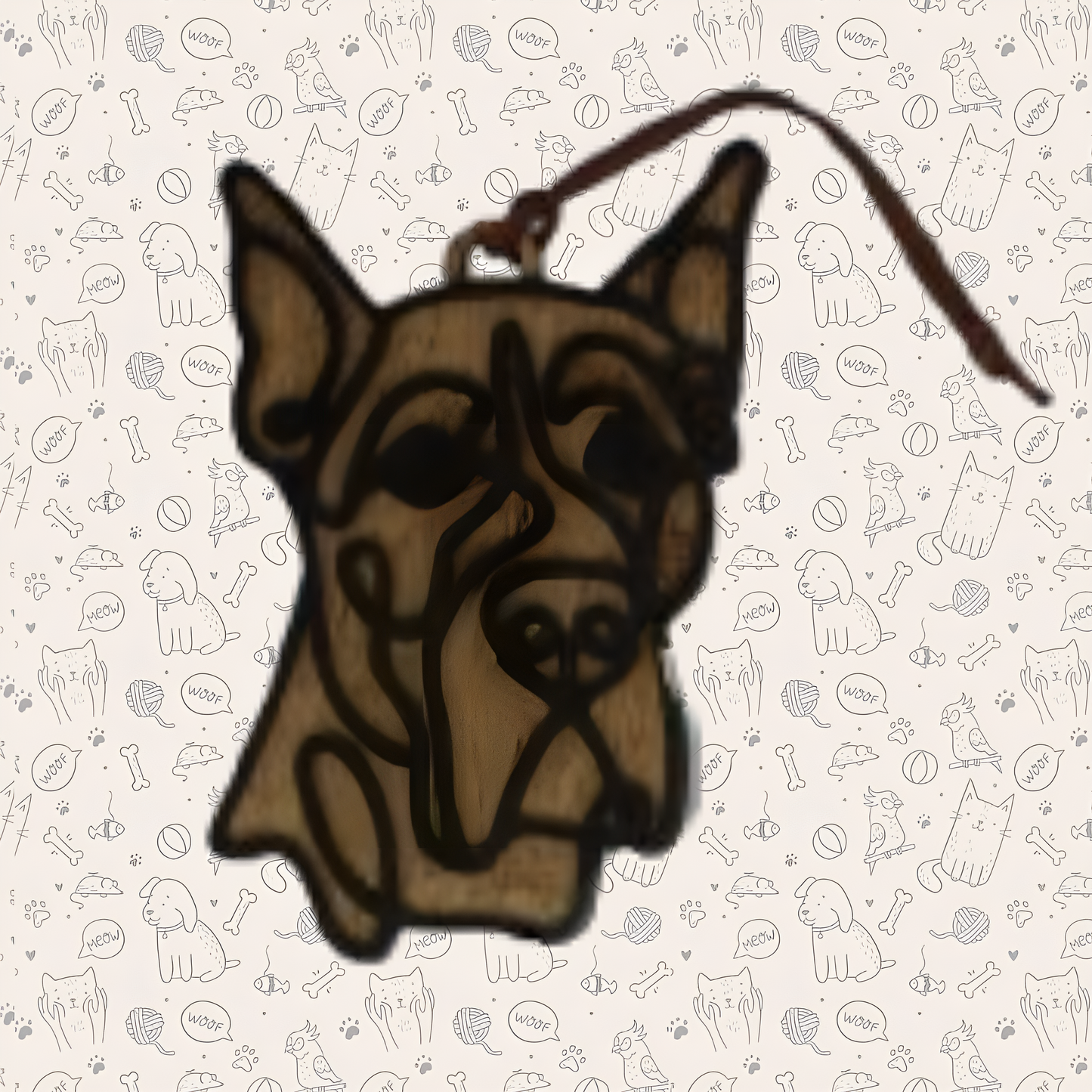 Great Dane Cropped Dog Ornament