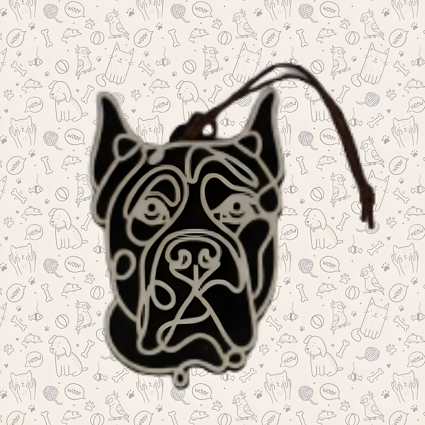 Cane Corso Cropped Dog Ornament
