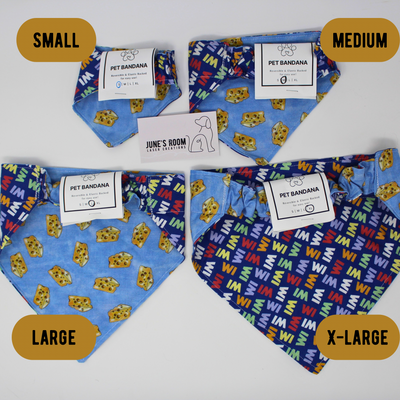 Snowmen & Plaid Reversible Pet Bandana