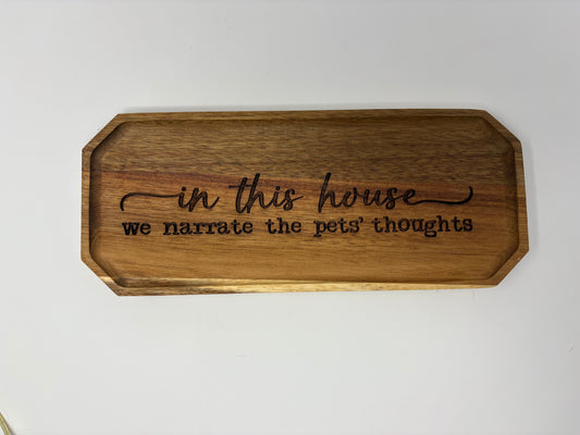 “In This House” Catch All Tray