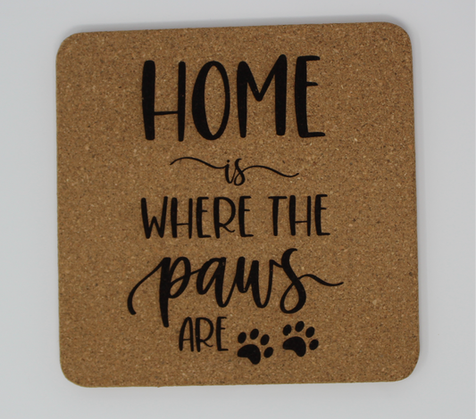 Home Is Where The Paws Are Kitchen Trivet
