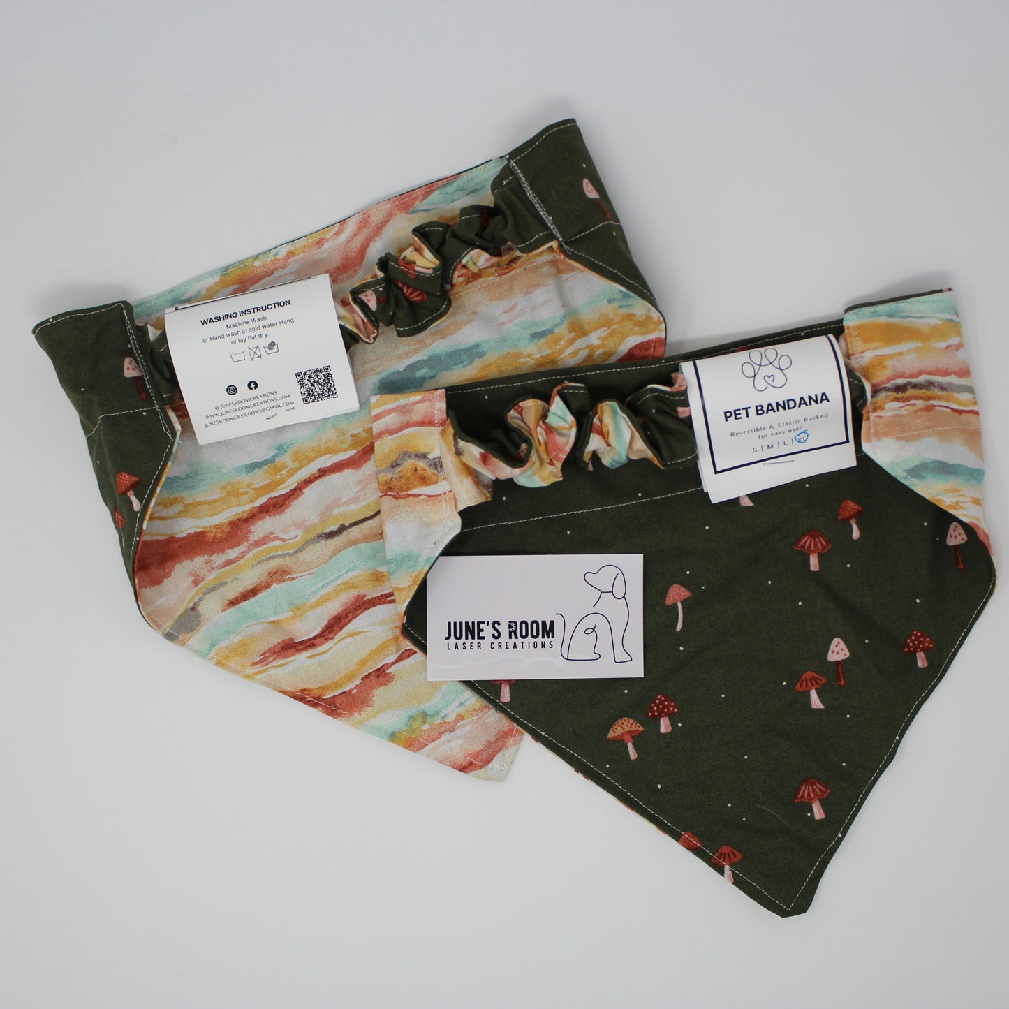 Mellow Vibes Reversible Pet Bandana