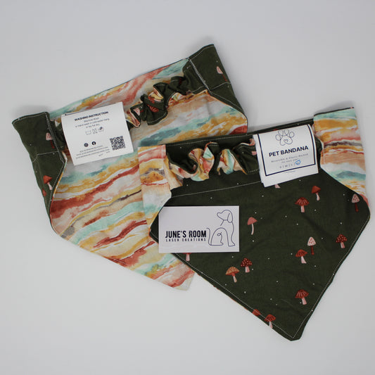 Mellow Vibes Reversible Pet Bandana