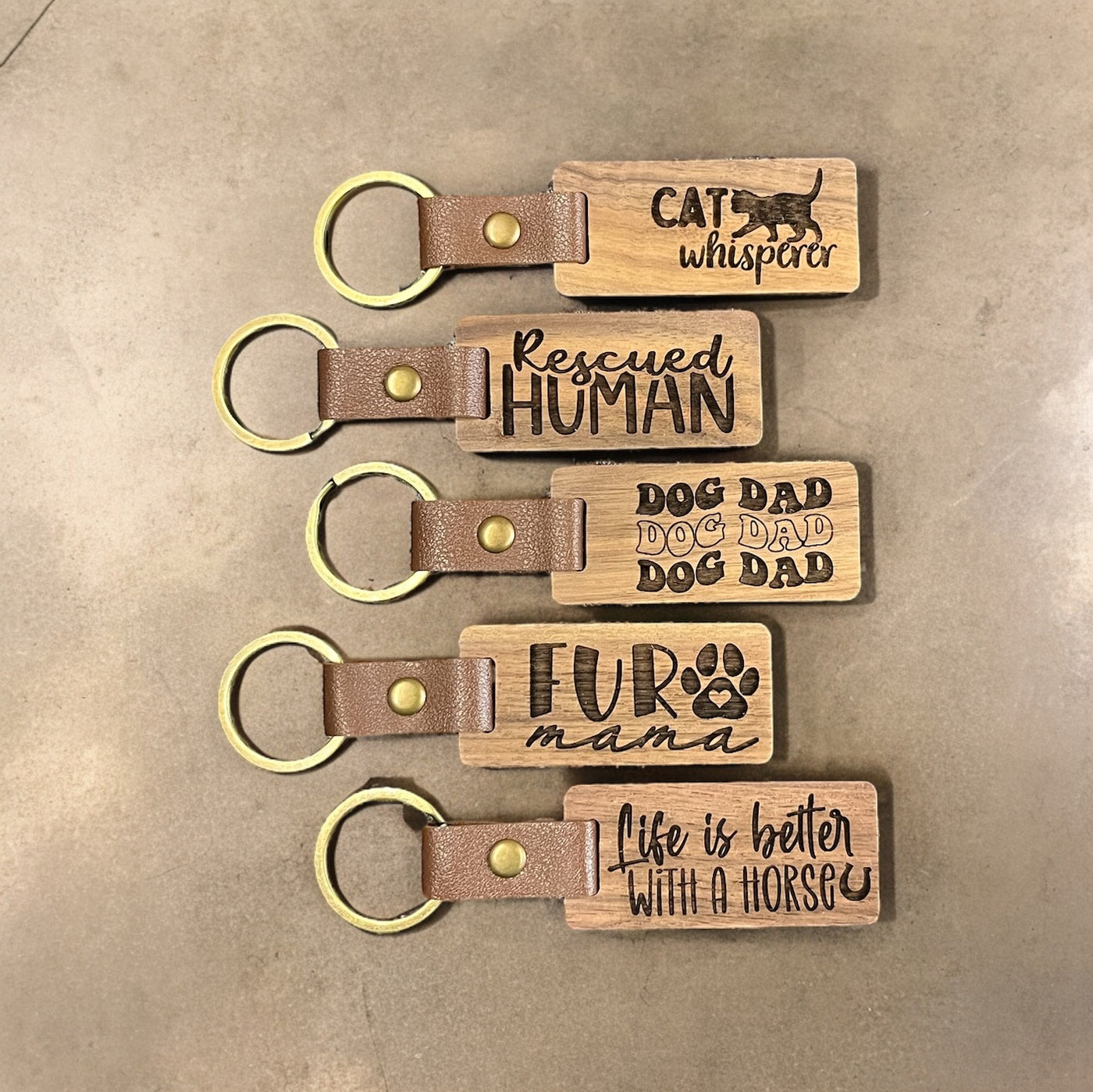 Pet Parent Inspired Keychain