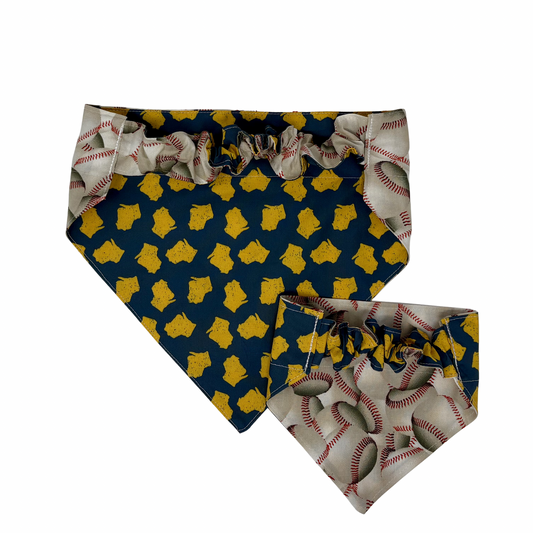 Milwaukee Baseball Pet Reversible Slip-On Bandana