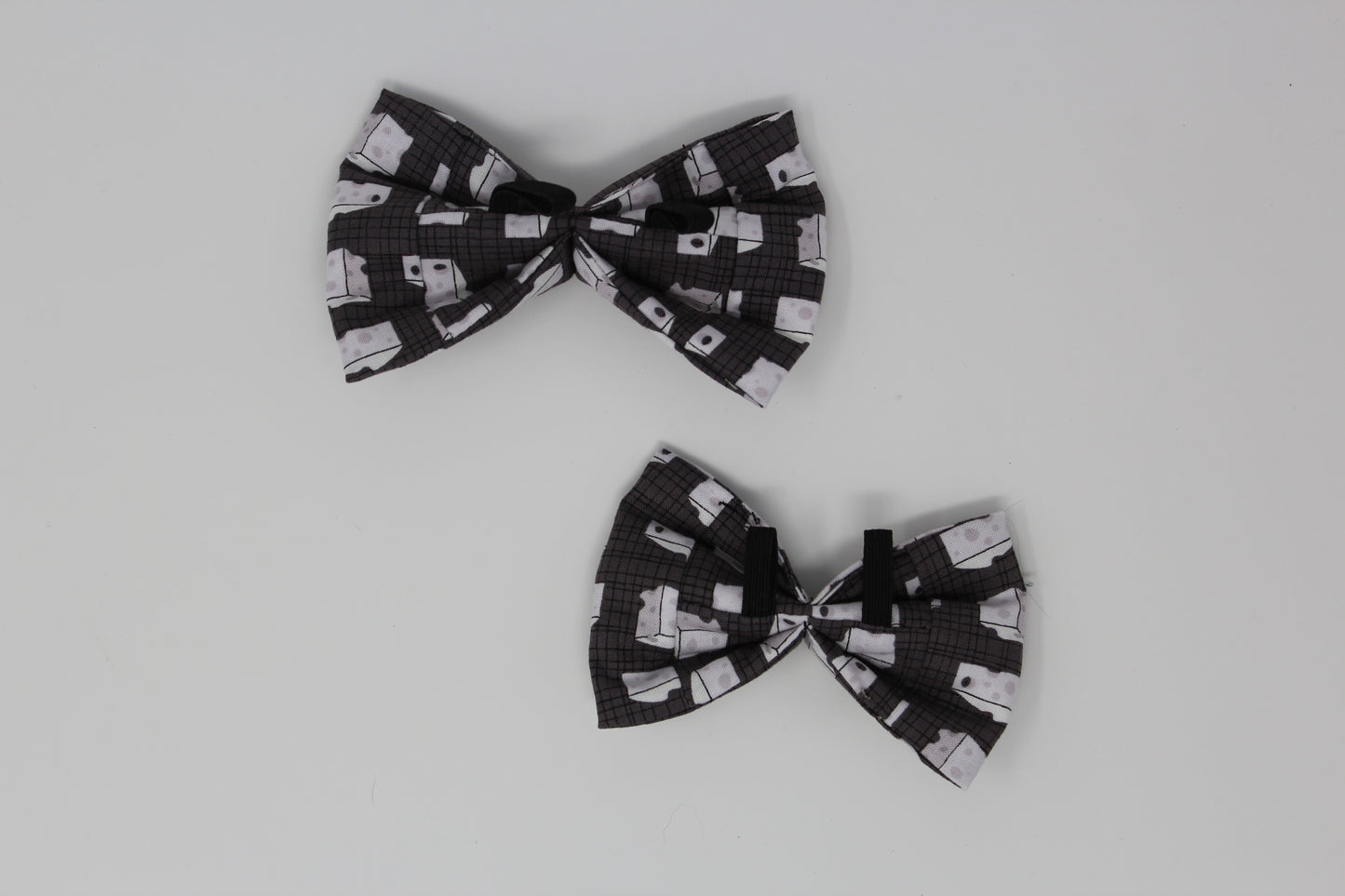 Black & White & Cheese All Over Bow Tie