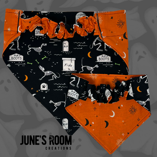 Graveyard Shift Reversible Pet Bandana
