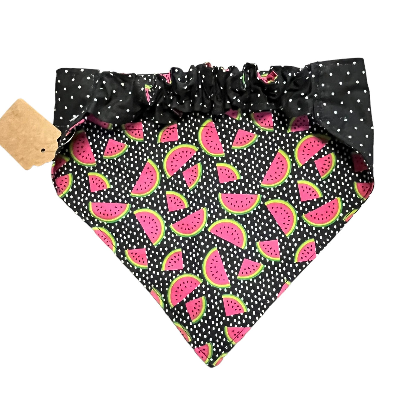 "Polka Dots & Melons" Dog Bandana