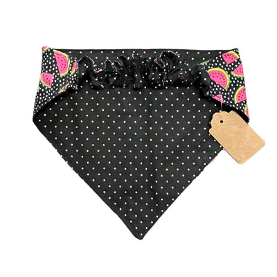 "Polka Dots & Melons" Dog Bandana