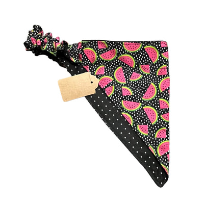 "Polka Dots & Melons" Dog Bandana