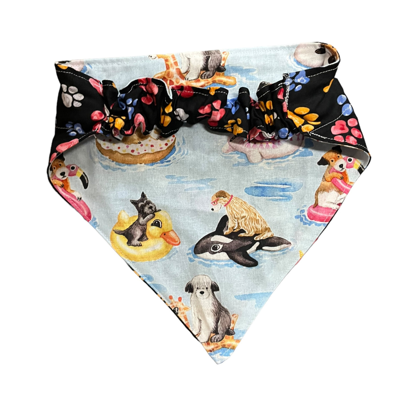 "Swim Your Cares Away" Dog Bandana