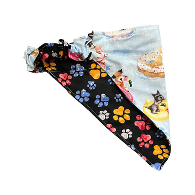 "Swim Your Cares Away" Dog Bandana