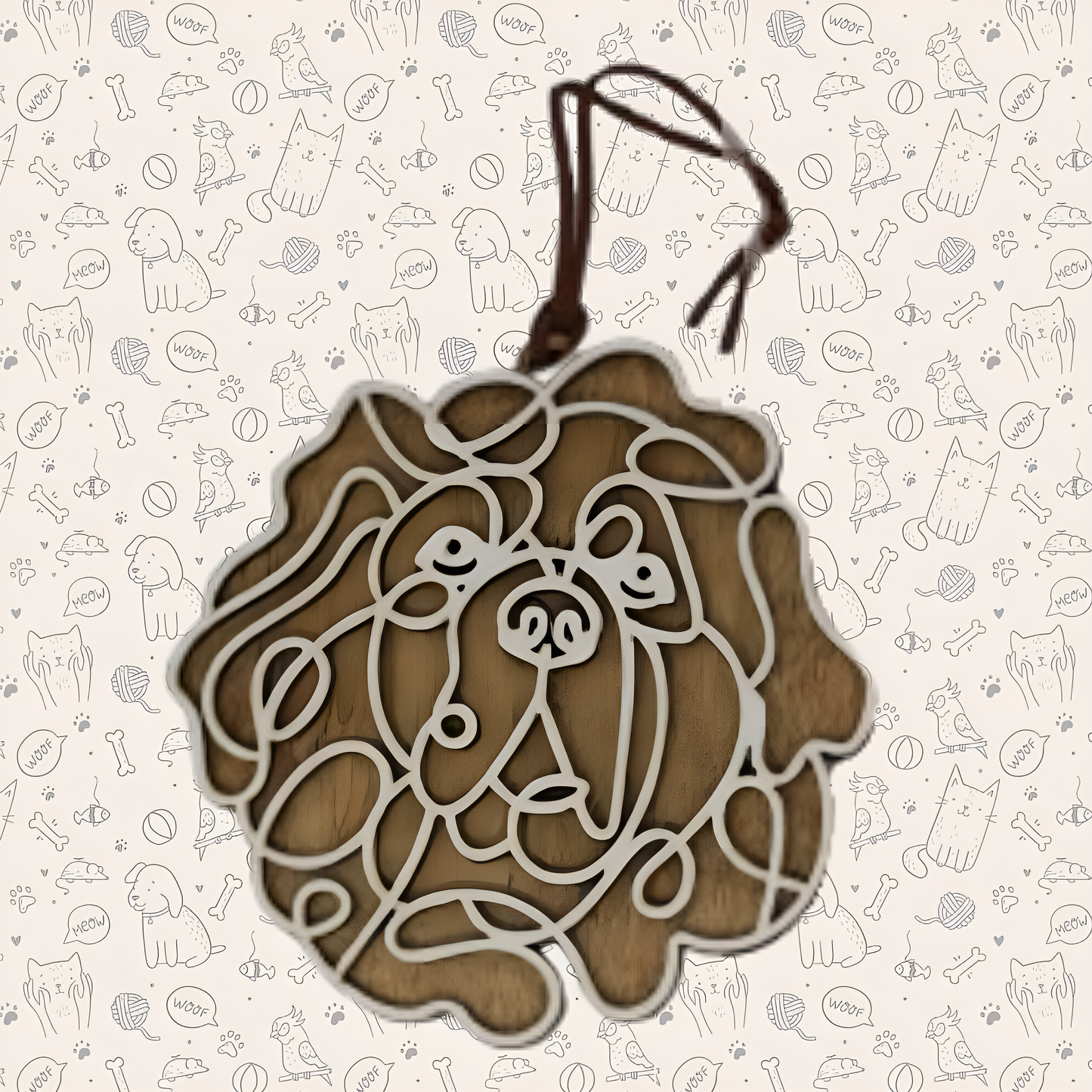 Tibetan Mastiff Dog Ornament