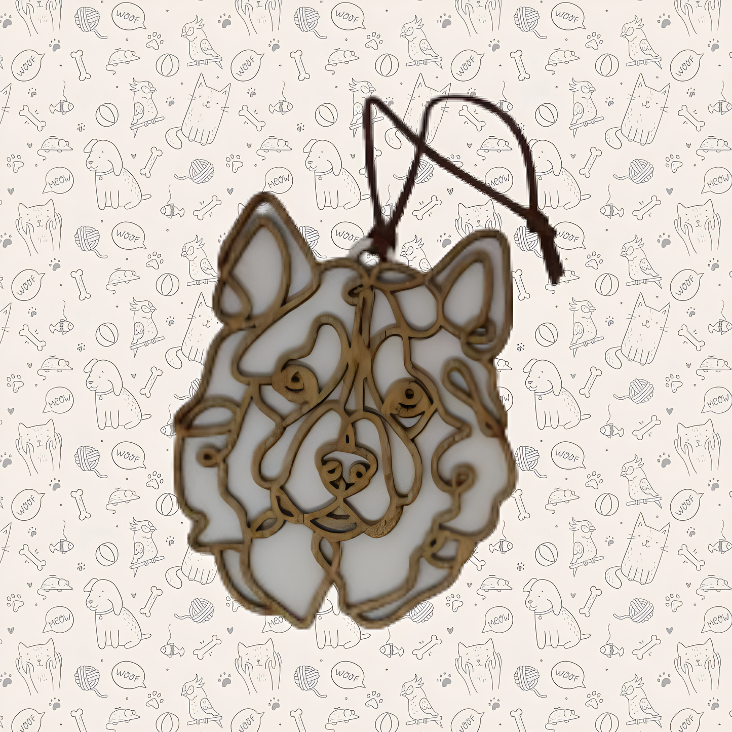 Alaskan Malamute Dog Ornament
