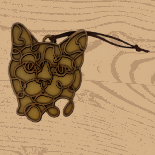 Bombay Cat Ornament – Sleek Handcrafted Décor