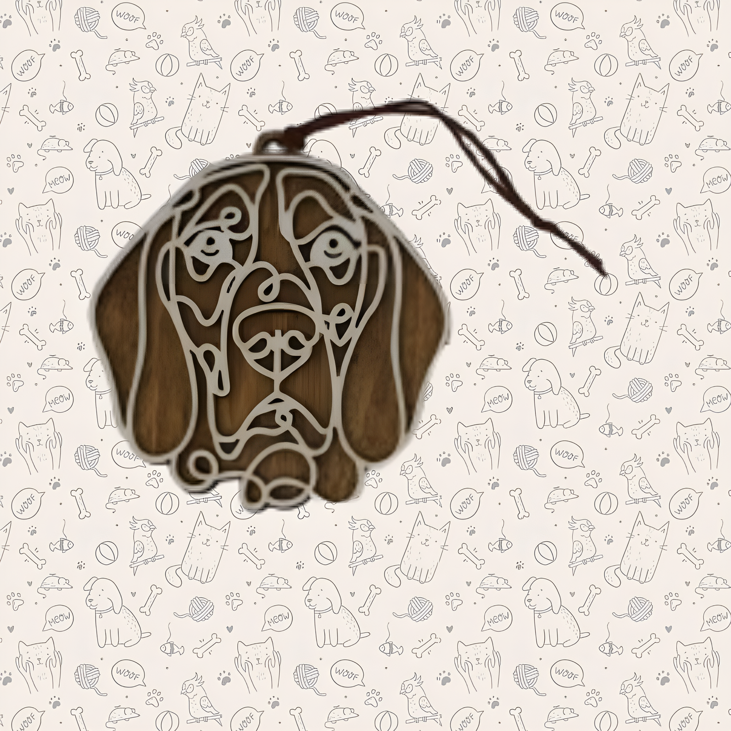 Coonhound Dog Ornament