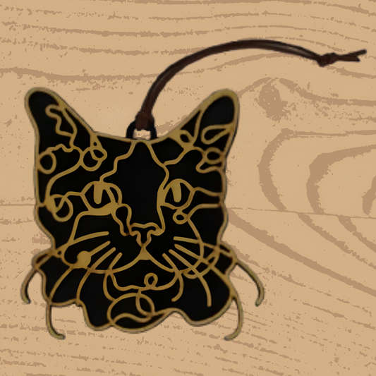 LaPerm Cat Ornament – Charming Handcrafted Décor