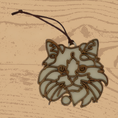 Ragdoll Cat Ornament – Elegant Handcrafted Décor