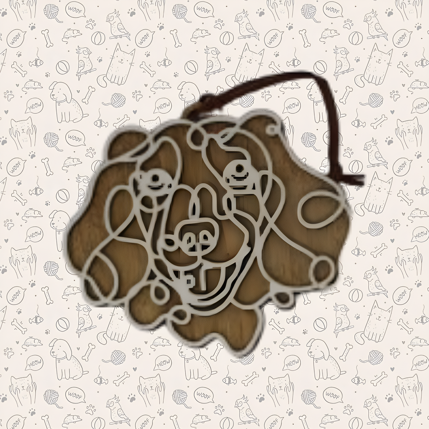 Dachshund Long Hair Dog Ornament