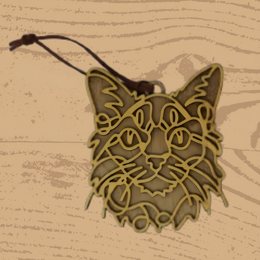 Somali Cat Ornament – Elegant Handcrafted Décor