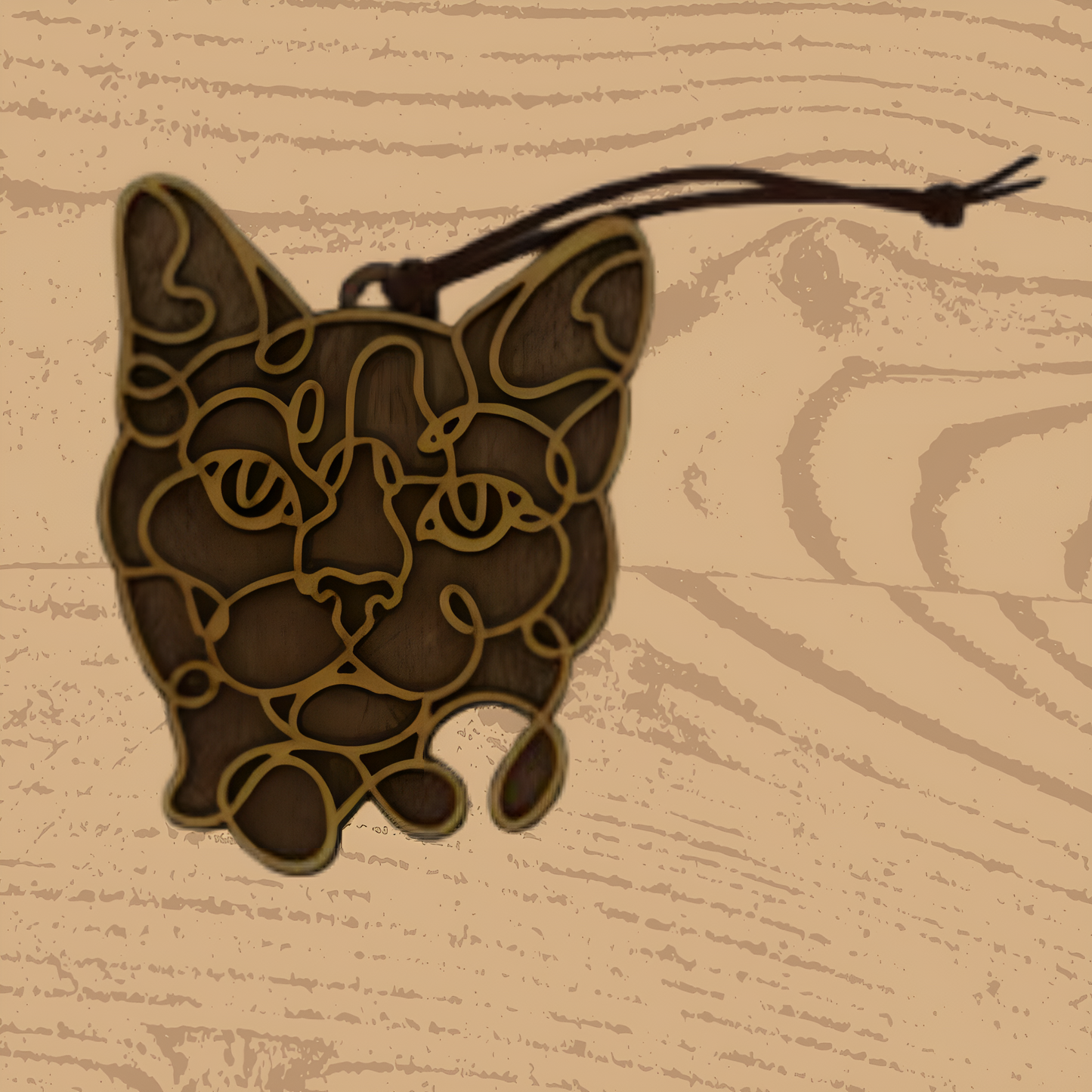 Bombay Cat Ornament – Sleek Handcrafted Décor