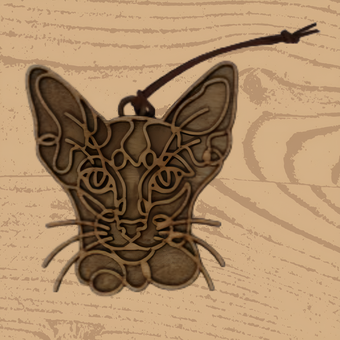 Oriental Shorthair Cat Ornament – Sleek Handcrafted Décor