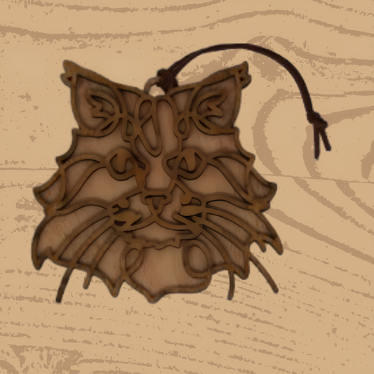 Domestic Long Hair Cat Ornament