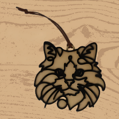 Ragdoll Cat Ornament – Elegant Handcrafted Décor