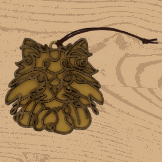 Turkish Angora Cat Ornament – Elegant Handcrafted Décor