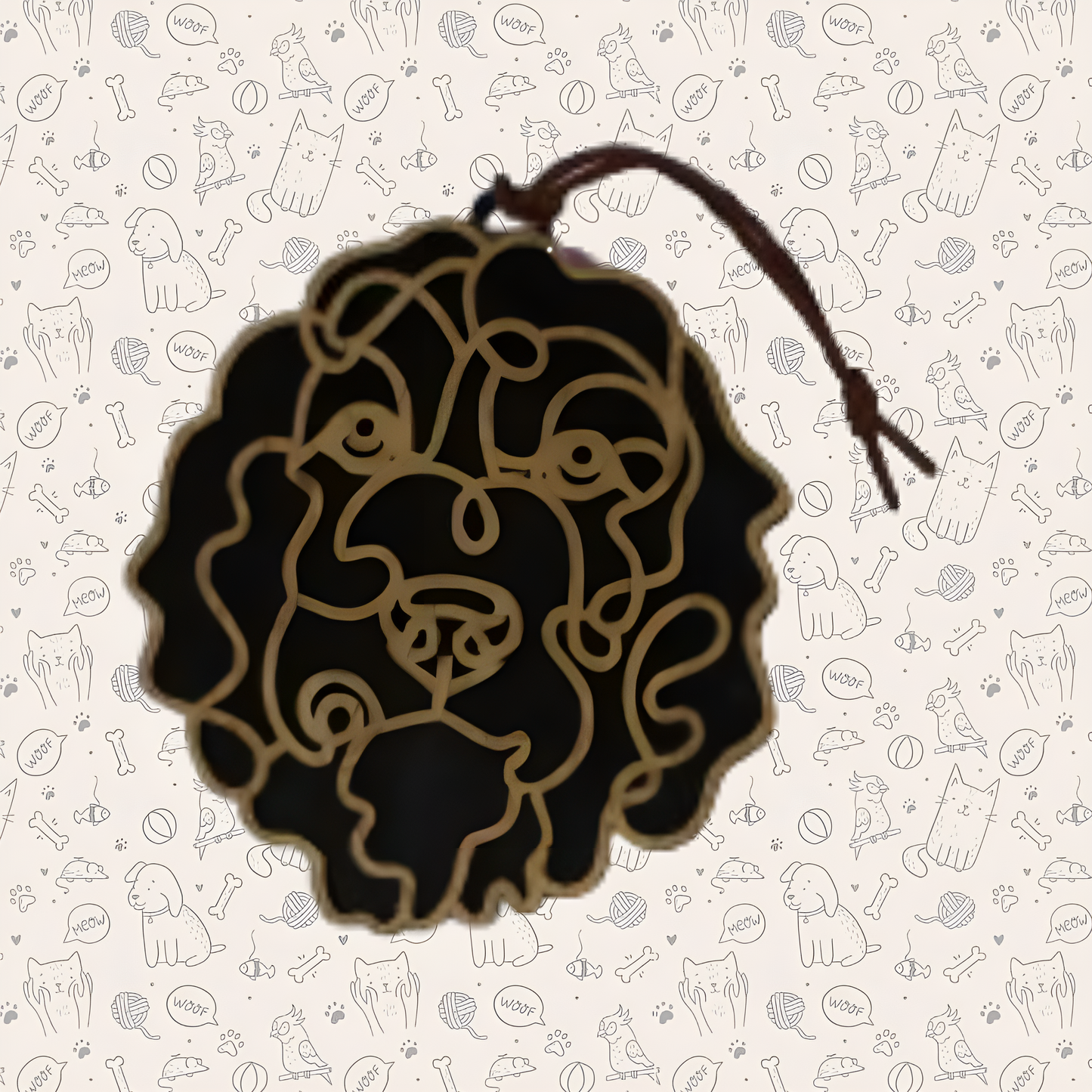 Bernedoodle Dog Ornament