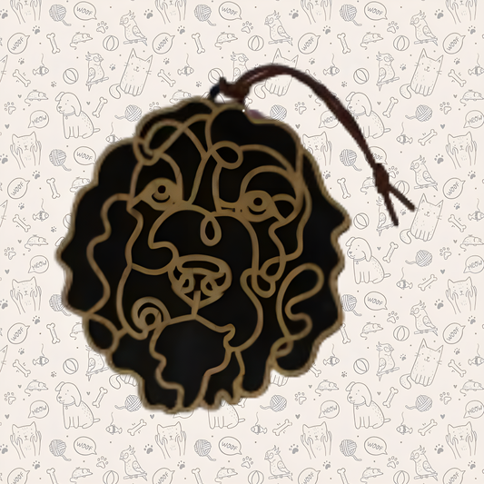 Bernedoodle Dog Ornament