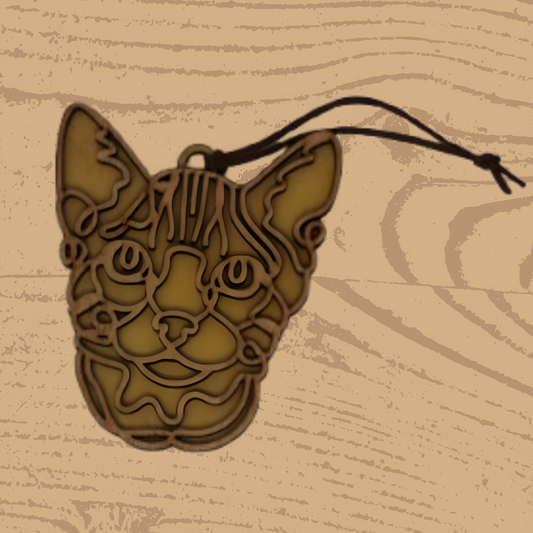 Toyger Cat Ornament – Striking Handcrafted Décor