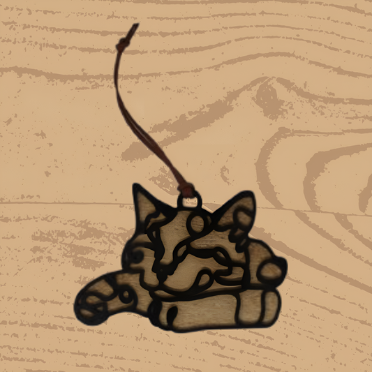 Sleeping Cat Ornament