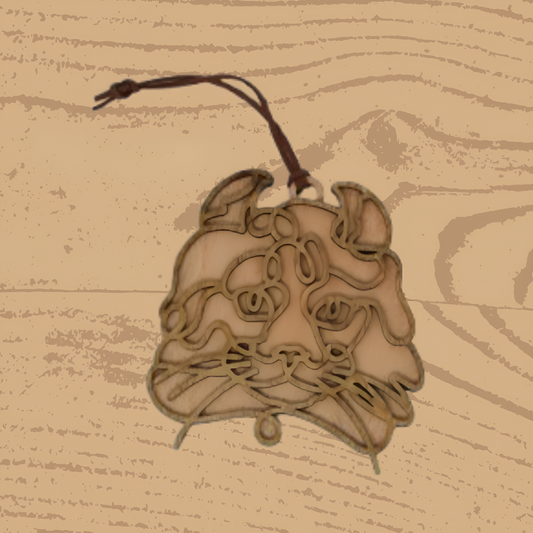 American Curl Cat Ornament – Elegant Handcrafted Décor