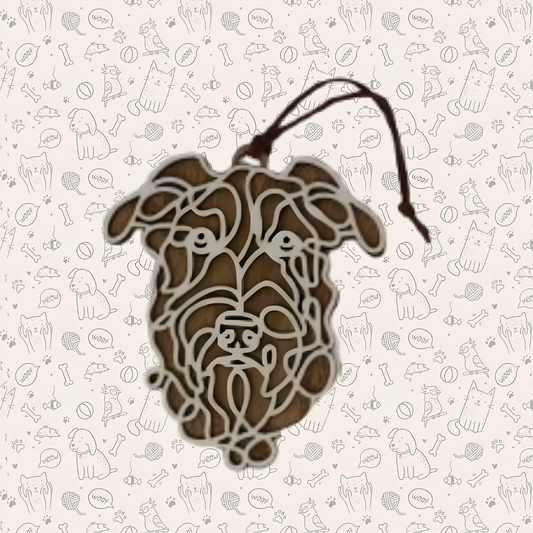 Irish Wolfhound Dog Ornament
