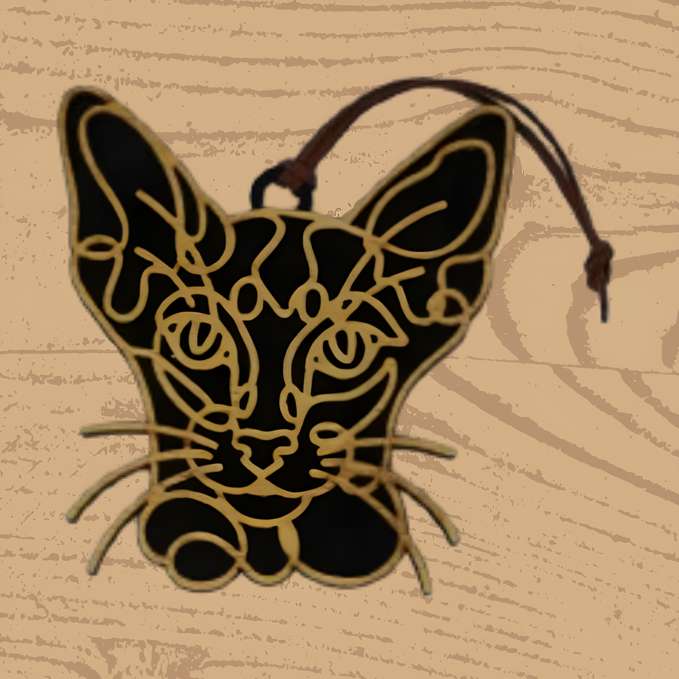 Oriental Shorthair Cat Ornament – Sleek Handcrafted Décor